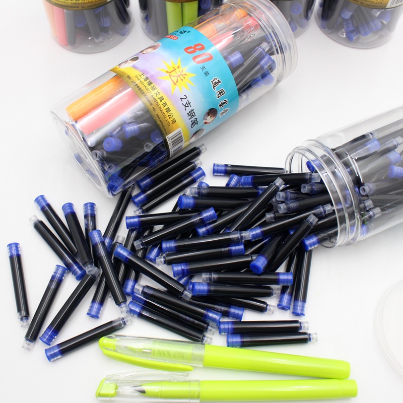 4mm口径通用型墨囊直液式钢笔囊可擦蓝色墨水