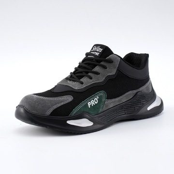 夏季款透气网面劳保鞋透气舒适防砸防刺穿男士安全鞋 工作鞋 轻便