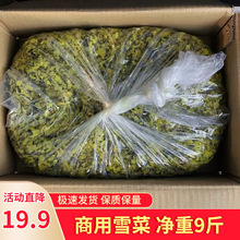 商用雪菜净重9斤整箱雪里红咸菜新鲜雪菜盐菜酸菜雪里蕻包子馅料