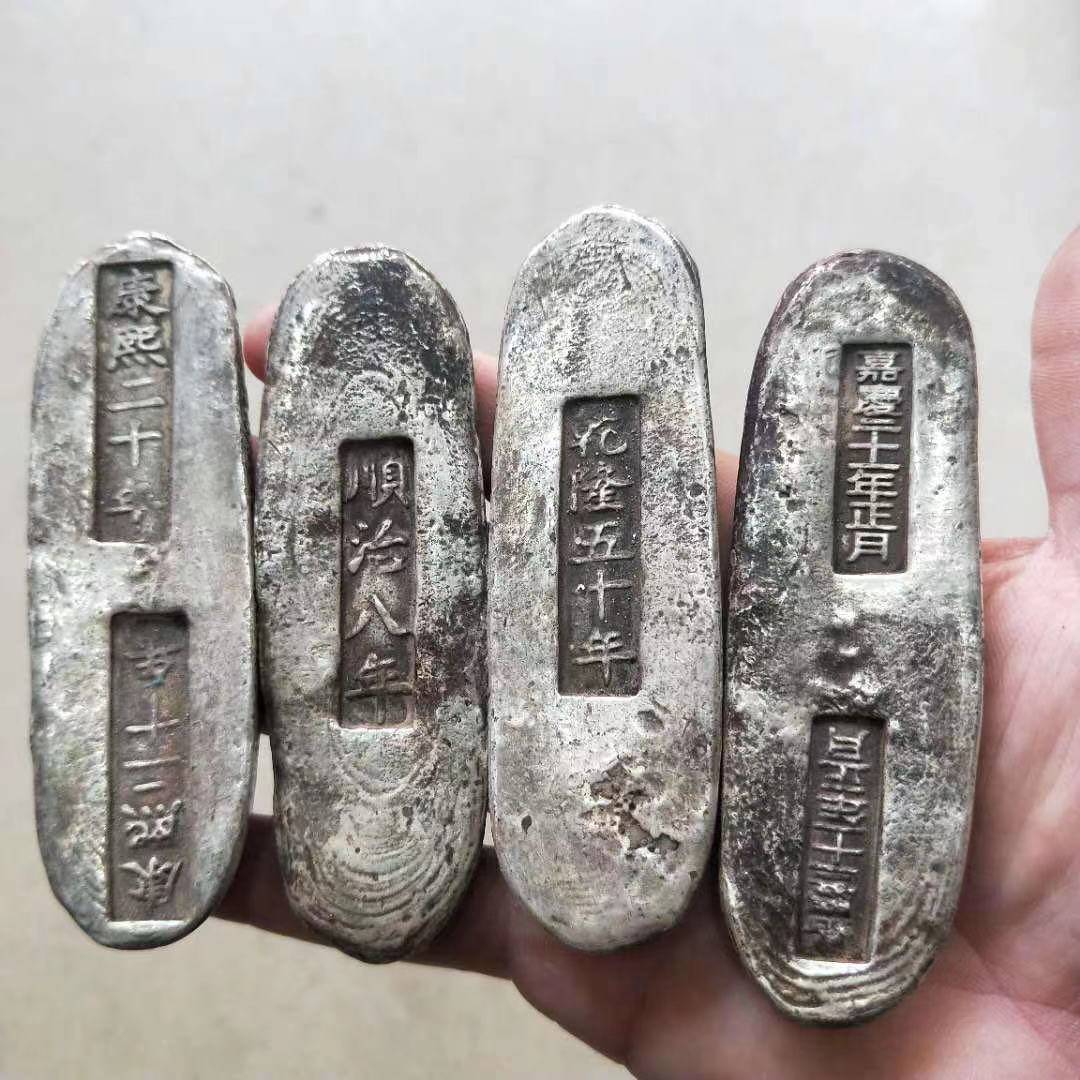 古玩杂项仿古铜器银锭银条收藏批发小银条银锭一件代发-阿里巴巴