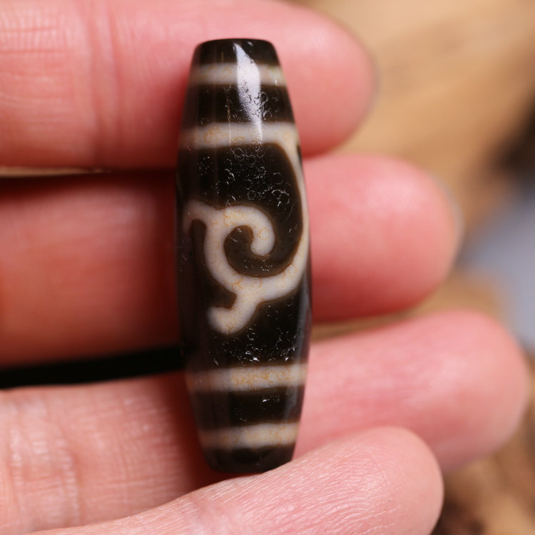 【每日更新可代发】绿度母天珠西藏天珠台湾至纯工艺包浆油润玛瑙