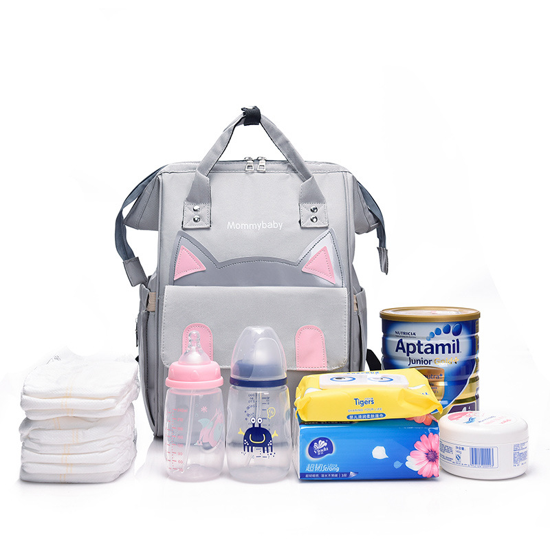 2024 New Mummy Bag Large Capacity Outing Mother and Baby Bag Nanny Bag Lightweight Multi-Purpose Backpack Mummy Bag