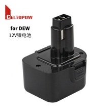 替代DW12V镍电池用于DC9071/DE9037/DE9071手持式手电钻工具配件