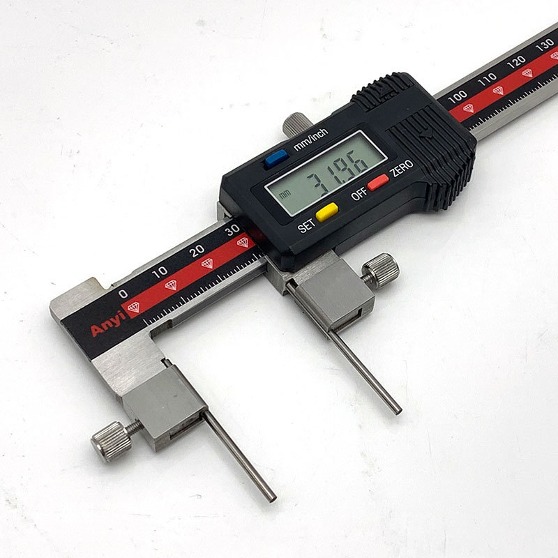 桂林安一中心距数显卡尺内径内孔电子卡尺5-150-200-300