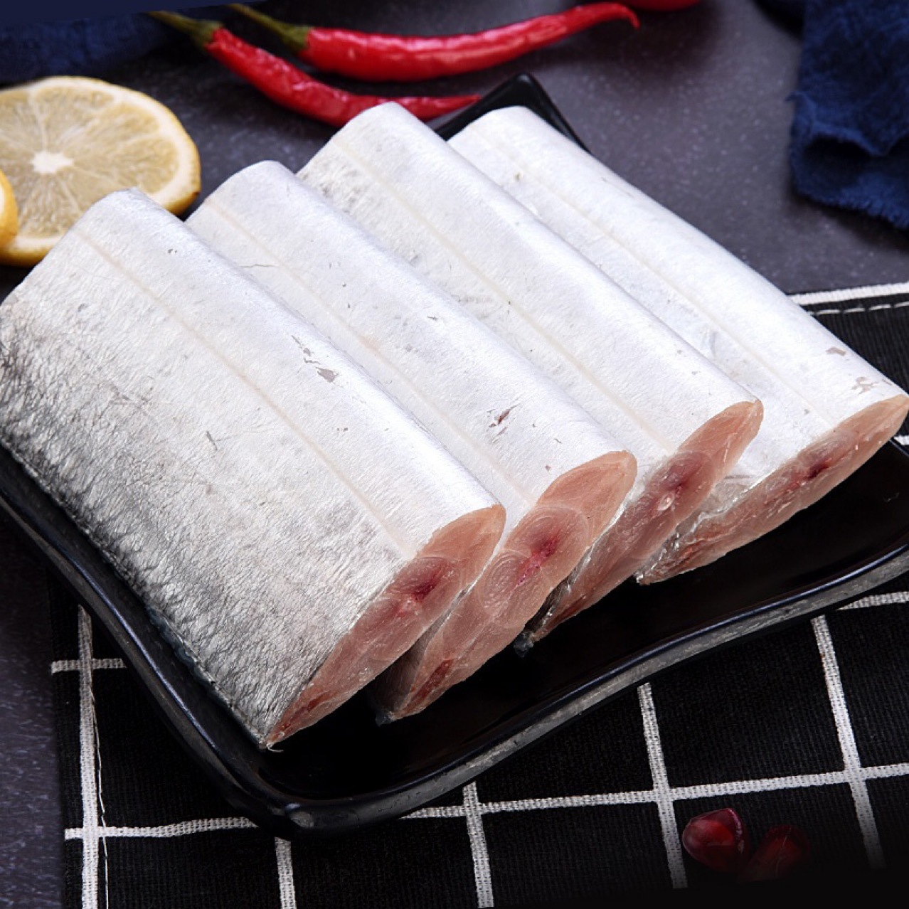 顺丰快递渤海湾深海小眼带鱼刀鱼切断一件代发