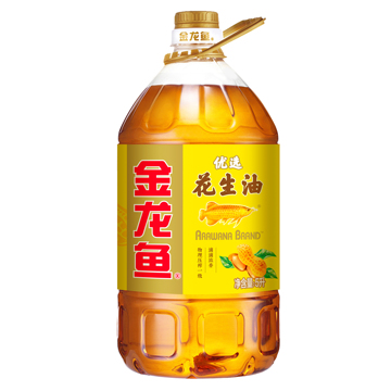 金龙鱼花生油5l食用油花生油物理压榨家用批发大桶装