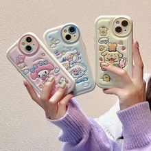 卡通可爱动物三丽鸥iPhone14plus苹果11适用12/13pro max手机壳套