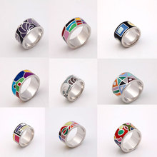 Big Promotion 12 Styles Silver Plated Rainbow Colorful跨境专