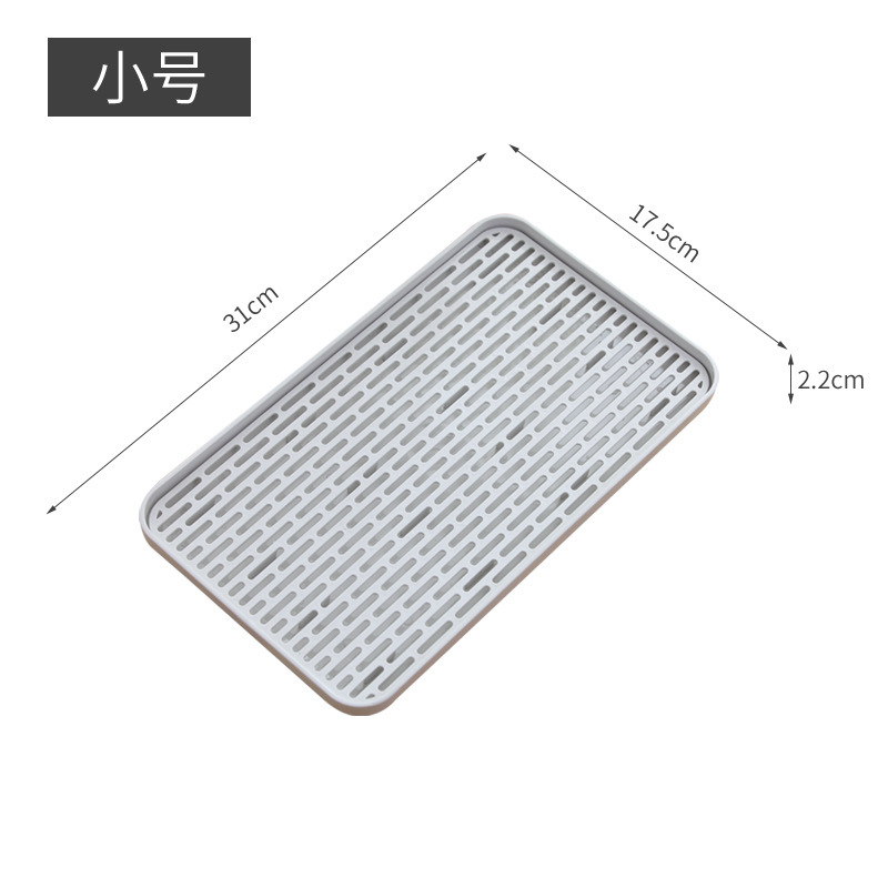 Creative Water Filter Tray Household Double Deck Draining Plate Tray Draining Tea Tray Kitchen Dish Rack Water Cup Tableware Storage