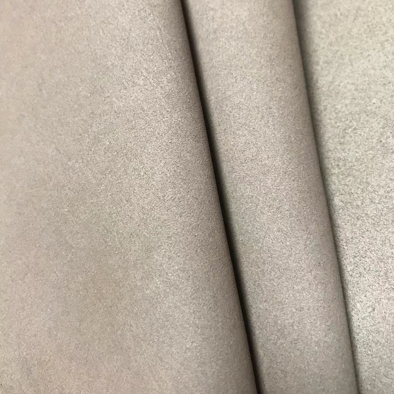 现货绒面超纤皮革面料 耐磨透气绒面超纤皮革翻毛皮面料真超纤