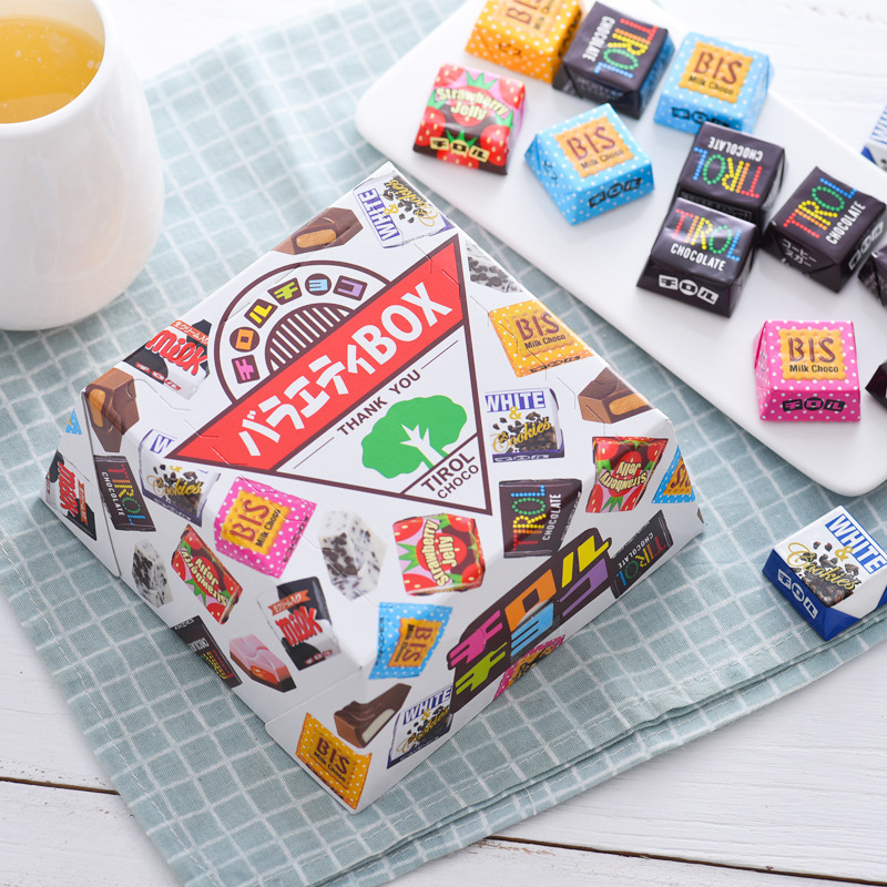 日本进口tirol松尾巧克力代可可脂什锦多彩夹心糖果年货喜糖零食