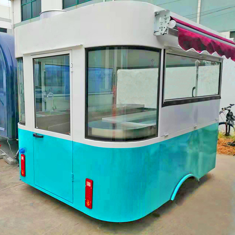 包子流动摆摊车移动早餐车烧烤卤煮电动四轮餐车多功能流动小吃车路边