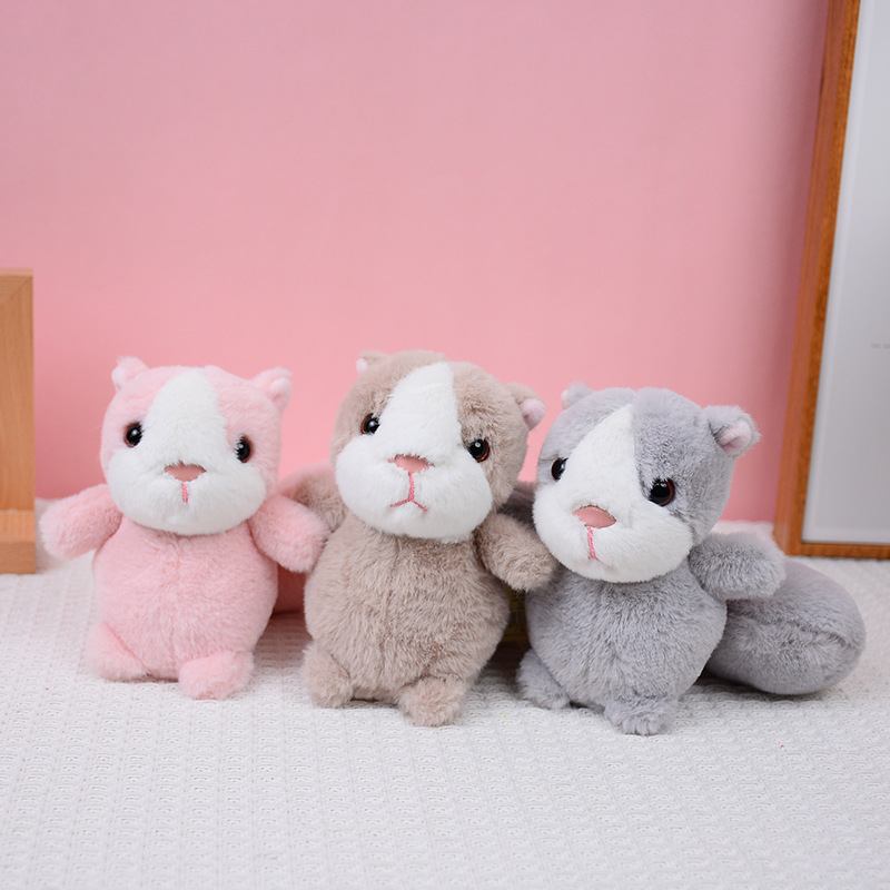 暴躁松鼠毛绒小公仔包包挂件钥匙扣创意礼品少女心生日礼物闺蜜男