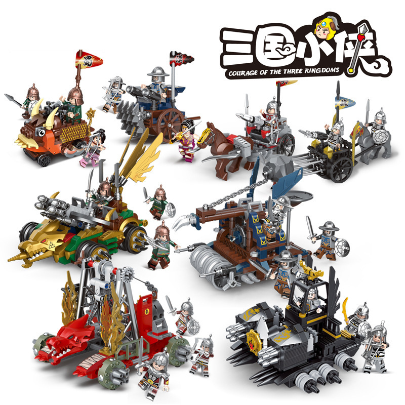 迪库第三方三国小侠魏人物6-14岁古代许诸夏候淳士兵乐高人仔拼装