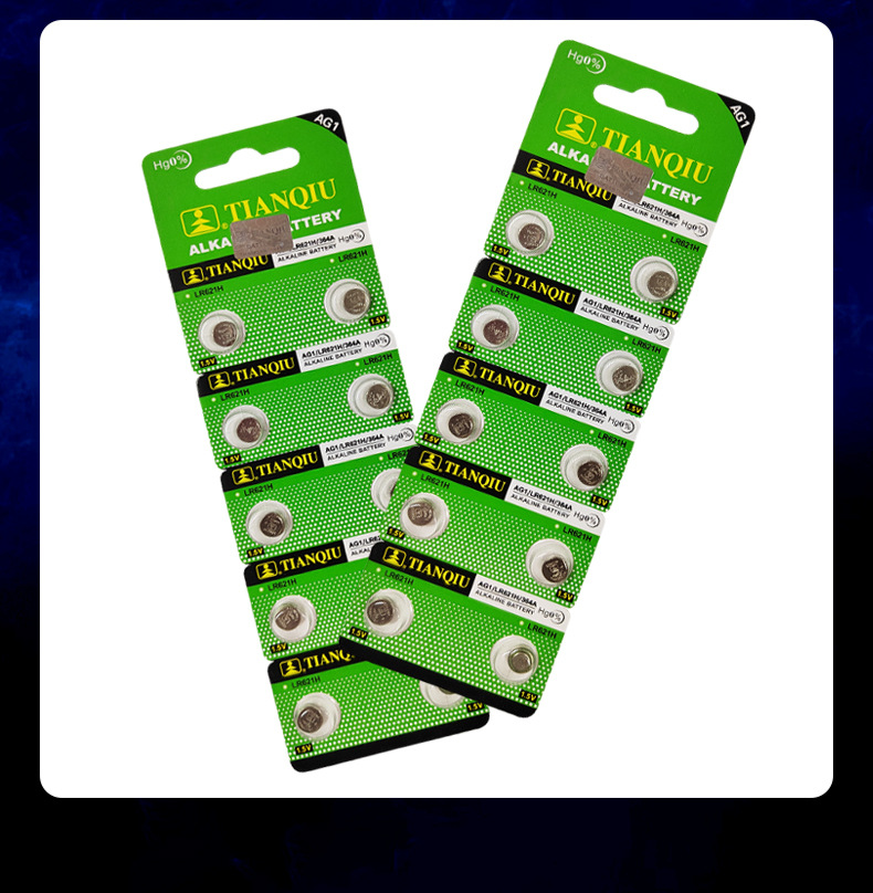 小包装尺寸(mm)咨询(mm)外包装尺寸咨询订货号纽扣电池ag1只数10高度