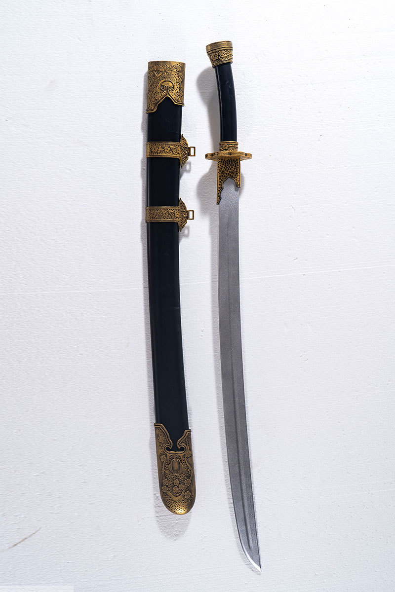 【】绣春刀锦衣卫圆领汉服影视塑料飞鱼服佩刀雁翎刀玩具刀