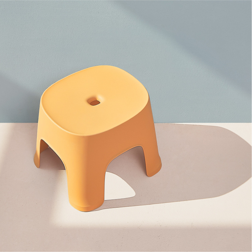 Thickened Row Stool Children's Home Bathroom Stool Adult Non-Slip Foot-Stepping Plastic Stool Bath Low Stool Hallway Shoe Changing Stool