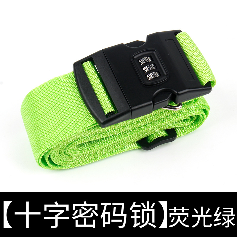 Factory Direct Sales Cross Packing Strap Suitcase Band Password Luggage Strap Reinforcing Band Drawstring Explosion-Proof Strap