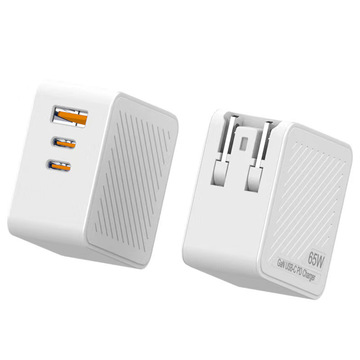 跨境电商爆款65w氮化镓充电器pd快充手机充电器 gan65w迷你充电头