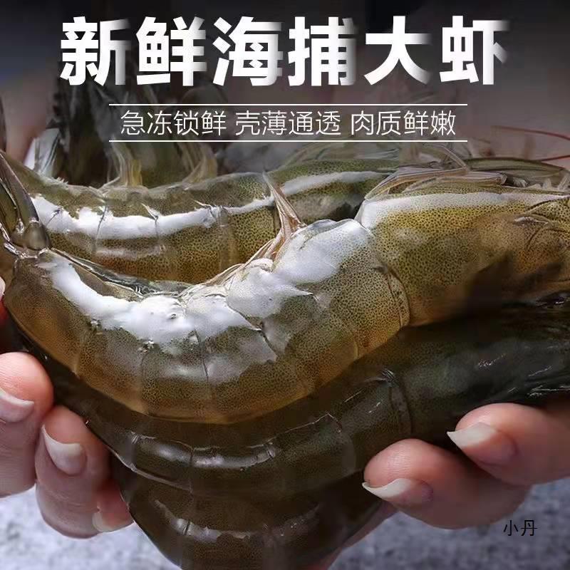活虾速冻大虾王20-30规格净重3.3-3.