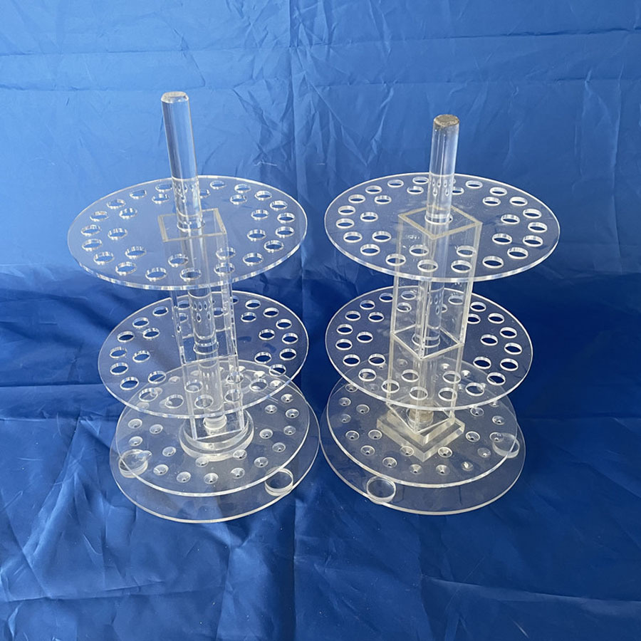 有机玻璃吸管架可旋转圆盘吸管架供应厂家振华实验