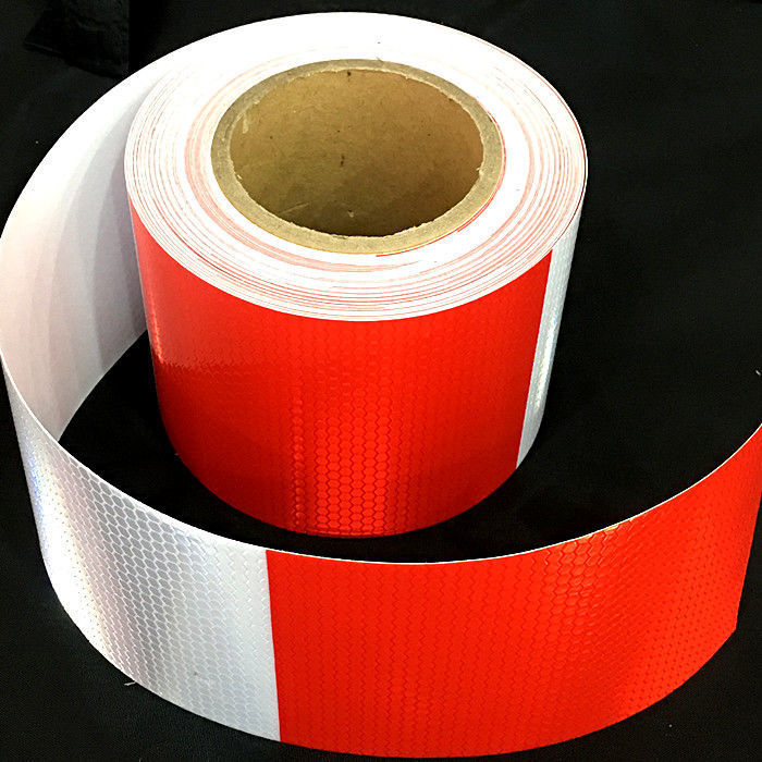 cm/厘米公分宽钢管红白反光贴条工地外架护栏交通警示胶带