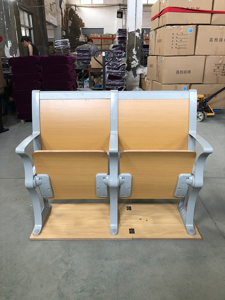 铝合金阶梯教室排椅联排多媒体实木学生课桌椅报告厅座椅礼堂椅子