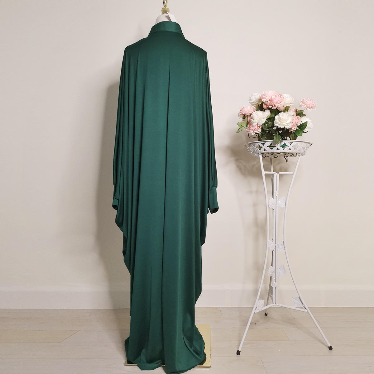 现货速卖通东南亚女装迪拜沙特阿拉伯纯色蝙蝠袖大罩袍开衫xy001