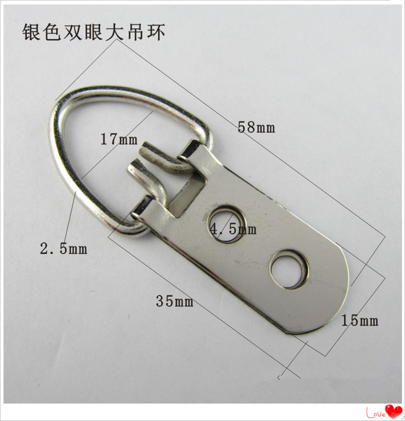 相框配件相框吊环 挂画双眼挂钩大吊环加粗挂环无痕钉500个批发