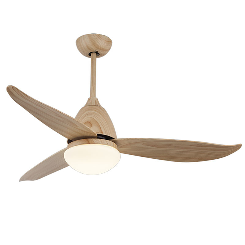 24W LED Ceiling Fan Light 42" with Remote Control DC Motor 3 Walnut Wood Blades