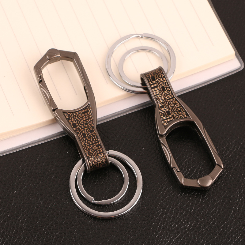 9004 antique key ring keychain pendant double ring keychain belt pendant 2 yuan store supply wholesale