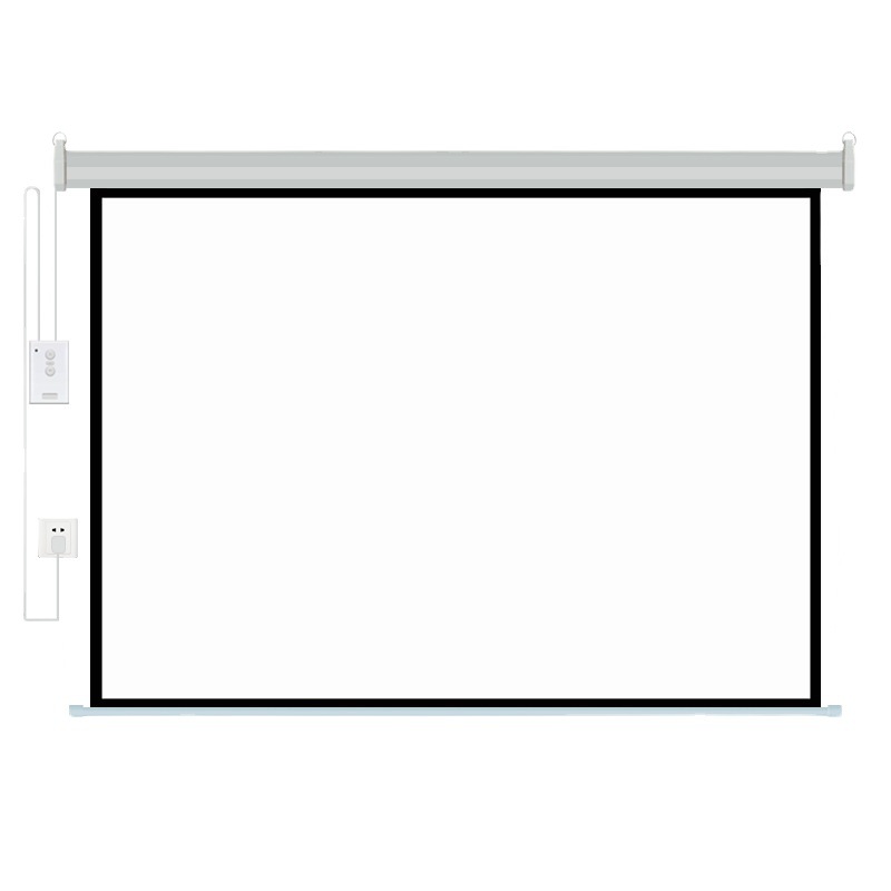 投影仪家用投墙幕布投屏投影布挂墙客厅电视高清抗光电动挂装幕