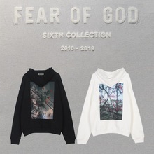 高版本FEAR OF GOD ESSENTIALS FOG复线花卉高街嘻哈潮牌帽衫卫衣