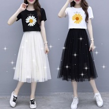 套装/单件 小雏菊套装裙子女夏2024新款两件套时尚潮学生韩版女装