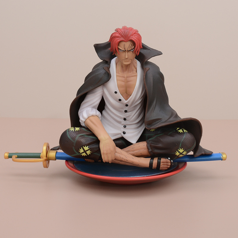 海贼gk四皇 共鸣系列 坐姿红发香克斯 喝酒场景手办 模型摆件雕像