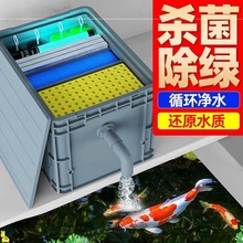 鱼池水循环系统装置过滤器鱼塘养鱼设备室外大型水池周转箱过滤箱