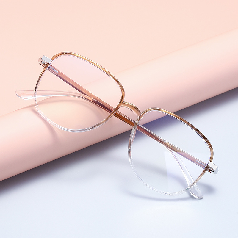 新款防蓝光眼镜20507平光镜男女简约时尚金属pc镜框可配近视眼镜