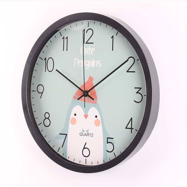 Simple Children's Room Home Electronic Noiseless Clock Travel Time Accurate on Time Second Sweeping Wall Clock Affordable Luxury Fashion Quartz Clock