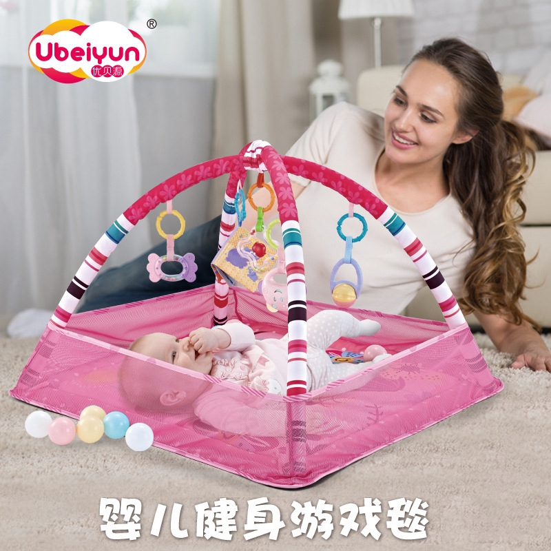 New Baby Gymnastic Rack Game Blanket Boys and Girls Can Toys Children Crawling Mat Factory Wholesale