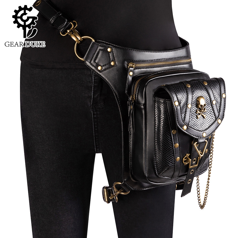 新款跨境包包女 广州外贸女包 欧美朋克户外女士单肩包复古斜跨包