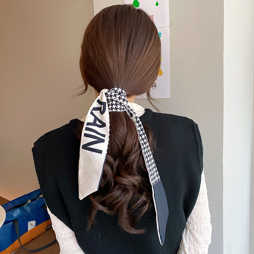 2021 New Korean Style Scarf Hair Band Summer Thin and All-Matching Hair Accessories Girls Hair Tie Headband Ribbon Headdress