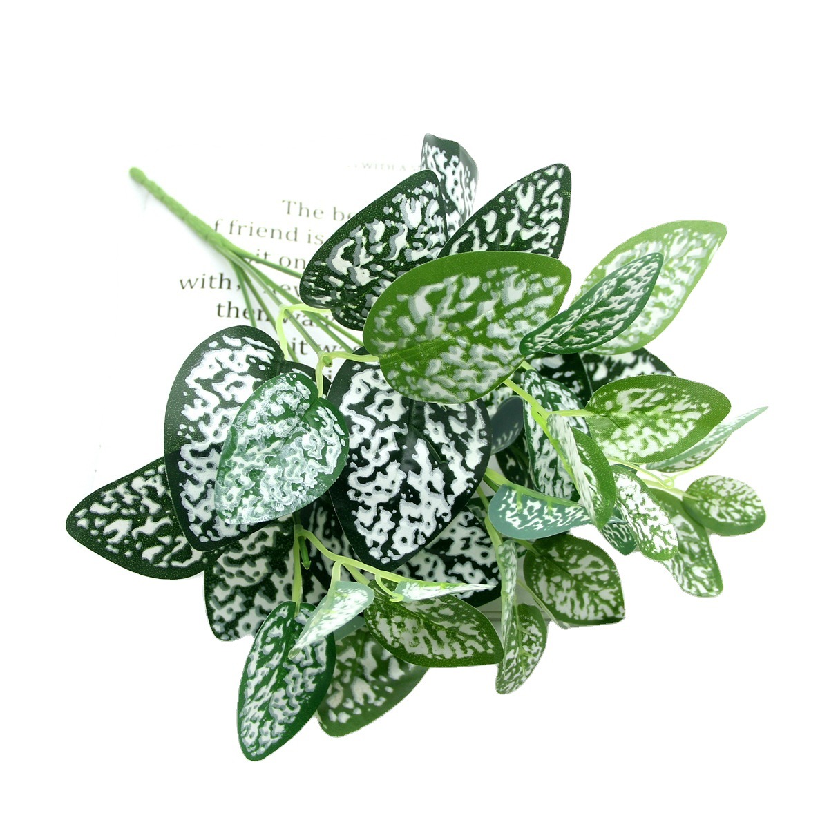 Artificial Plant 7 Fork Taro Leaf Fake Flower Lamination Small Pot Decoration Color Simulated Leaves Plant Background Wall Accessories