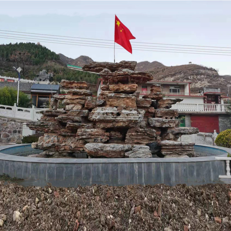 厂家千层石假山 太行山奇石园林千层石驳岸景观石 草坪点缀石