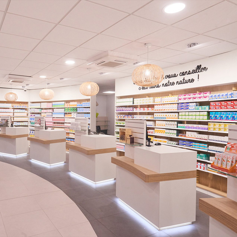 厂家定制商场百货店柜台木质简易展示柜台小商品展示柜多层展示架