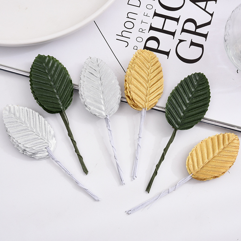 Diy Garland Artificial Flower Leaf Leaves Cloth Flowers Leaves Rose Colorful Leaves Fake Flower Silk Flower Leaves Flower Accessories