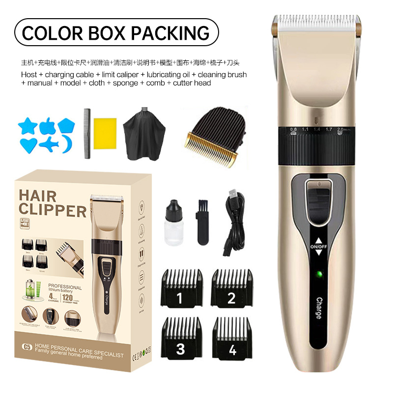 Professional Electric Hair Clipper Wholesale Shaving Head Hair Dressing Tool for Hair Salon Electrical Hair Cutter Engraving Oil Head Electric Clipper