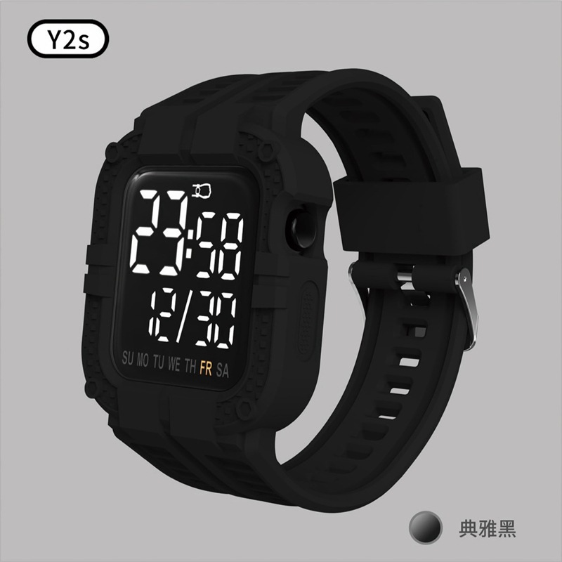 New Integrated Strap Y2sled Electronic Bracelet Watch Gift Band Weeks Internet Celebrity Core Touch Display Time in Stock