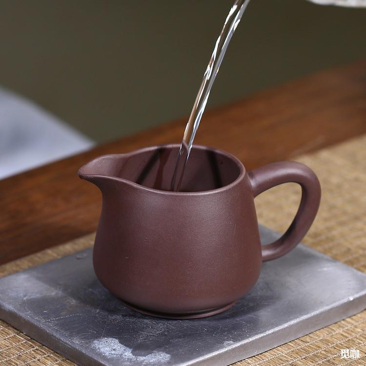 宜兴原矿手工紫泥紫砂茶壶茶具杯子大号公道杯大容量分茶器-阿里巴巴
