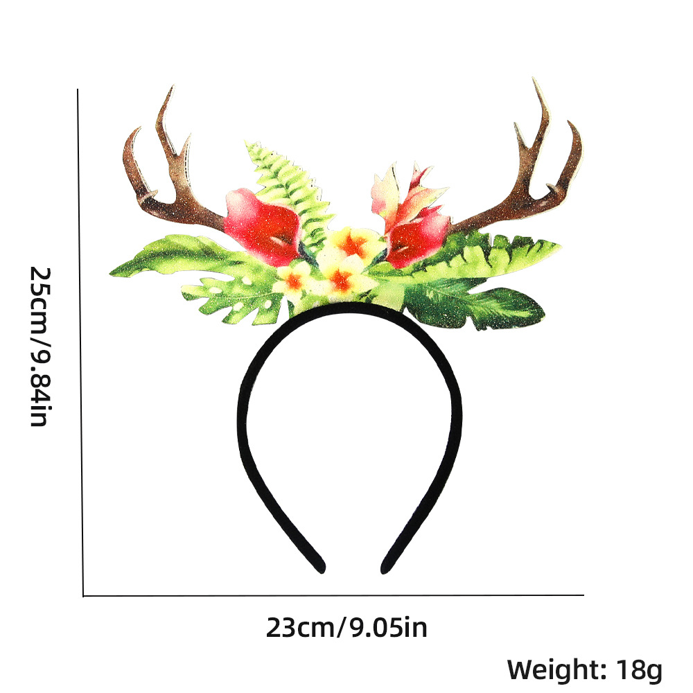 Amazon New Ins Summer Theme Flamingo Headband Decoration Coconut Tree Beach Hawaii Dress up Headband