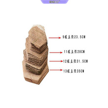 竹网格网厨房炖鱼防糊竹编竹编制品竹垫家用蒸锅防粘锅炖鱼竹专货